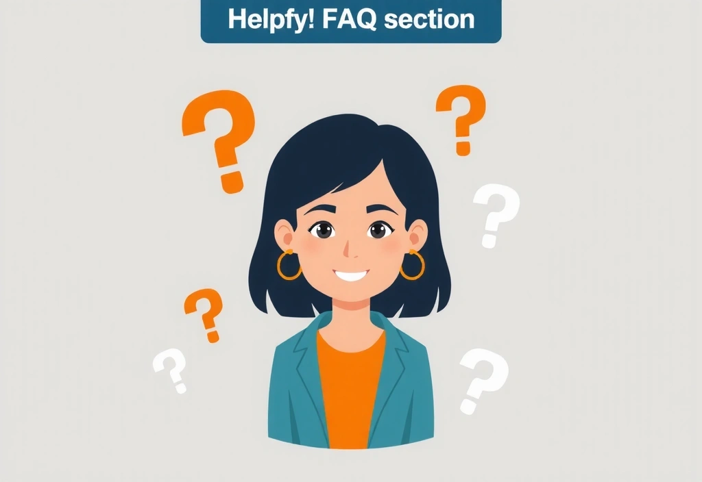 Illustration of a person asking questions with question marks around them