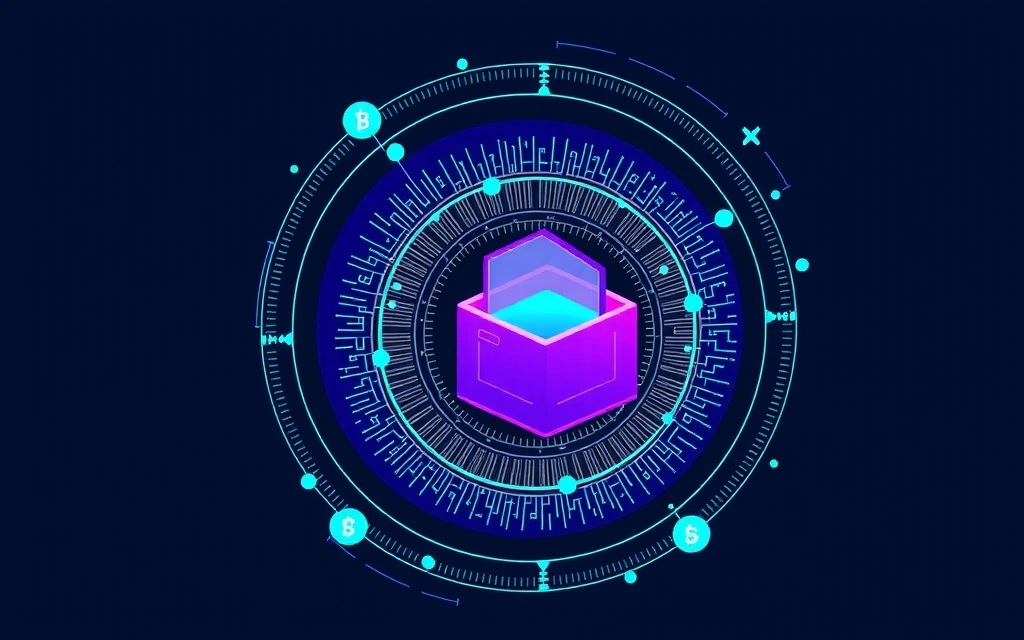 Illustration of robust digital security, with layers of protection around data